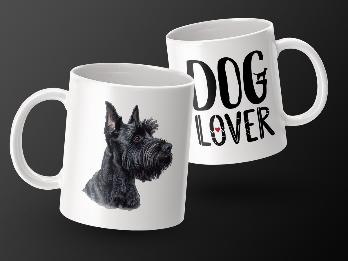Mok Scottish Terrier dog hond/ dog lover