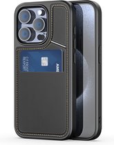 Dux Ducis Rafi II Mag geschikt voor Apple iPhone 15 Pro Max Black geschikt voor MagSafe en pasjes houder RFID