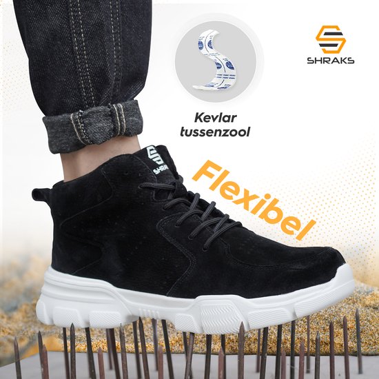 Chaussures de sécurité Shraks Stride - Chaussures de travail pour femmes et hommes - Embout en acier - Sneaker - Design respirant et léger - Taille 39