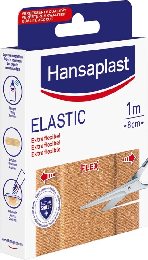 Hansaplast Elastic Pleisters - 1m x 8cm - Hansaplast