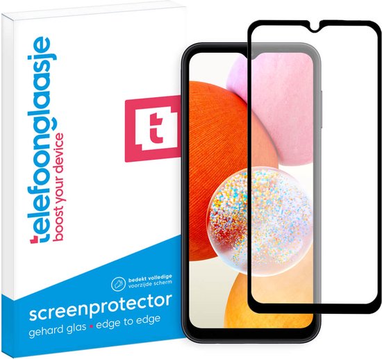 Telefoonglaasje Screenprotectors - Geschikt voor Samsung Galaxy A14 4G - Volledig Dekkend - Gehard Glas Screenprotector - Geschikt voor Samsung Galaxy A14 4G - Beschermglas