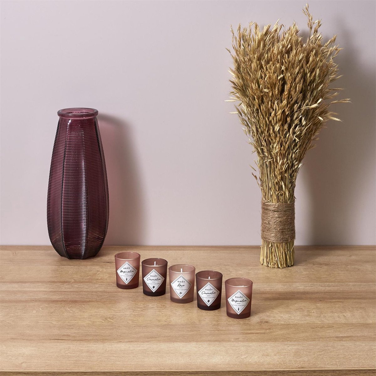 WDMT Luxe Geurkaarsen Cadeauset – 5-Delige Kaarsenbox in Geschenkverpakking – Decoratieve Kaarsen met Geur – Perfect Cadeau voor Vrouwen – Cadeaupakket - Beige — cadeau in Wonen & Interieur - foto 5