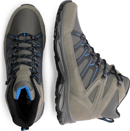 Travelin' Bogense - Chaussures de randonnée mi-hautes pour homme - Imperméables et respirantes - Grijs - Taille 41
