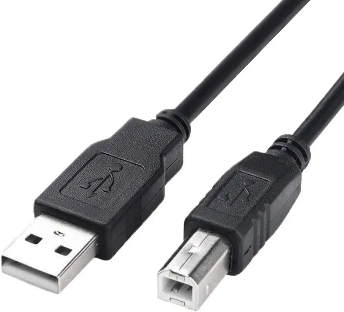 DrPhone PK2 USB 2.0-Printer Kabel – A mannelijk naar B mannelijk poort - 1M - Zwart