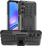 Coverup Rugged Kickstand Back Cover - Geschikt voor Samsung Galaxy A05s Hoesje - Zwart