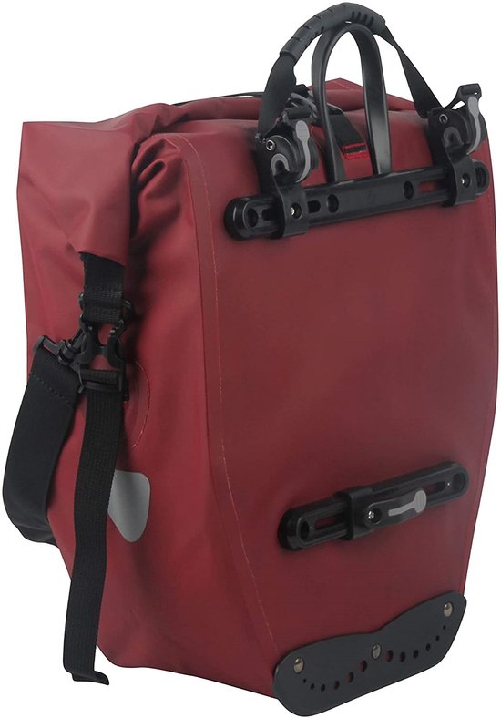 Enkele fietstas Büchel 100% waterdicht 25,4 liter - merlot van Enkel — afbeelding 2