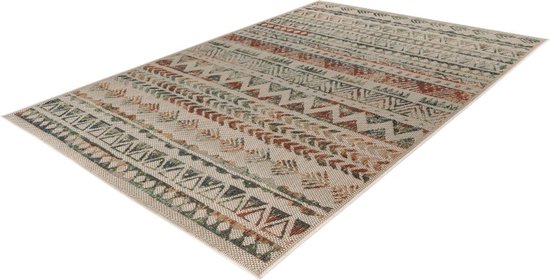 Paco Home Vloerkleed Woonkamer Laagpolig Modern Patroon Geometrisch 3D, Maat :160x230 cm, Kleur:Veelkleurig 4