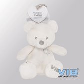 VIB® - Teddybeer medium 35 cm - Wit - Babykleertjes - Baby cadeau