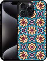 Cazy Hardcase Hoesje geschikt voor iPhone 15 Pro Max Mandala Hippie II