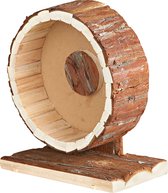 Roue de roulement en bois en écorce Bois coloré 20x12x22.5cm