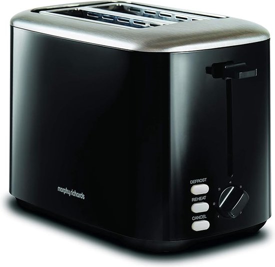 Morphy Richards 222064 broodrooster 2 snede(n) 800 W Zwart