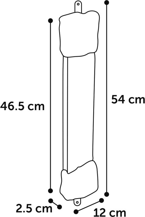 Flamingo - Flamingo Keba Mishka - Krabplank Katten - Krabplank Mishka Grijs 12x2,5x46,5cm - 1st - 132103 - 1st - 1pce