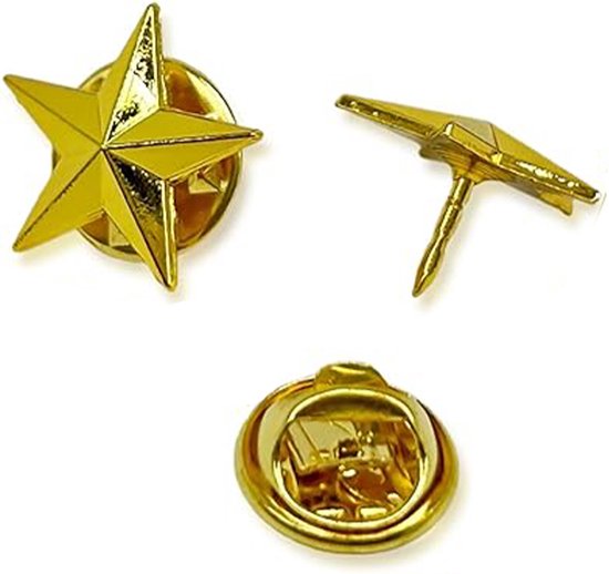 Gouden ster pin