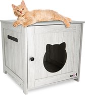 MaxxPet Maison pour chat en bois – Maison pour chat – Enclos pour chat pour chat – Cage intérieure pour chat – 52 x 53 x 50 cm