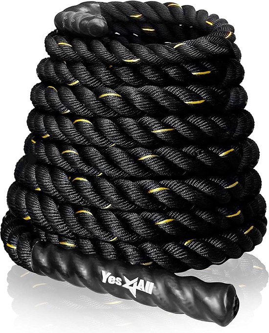 Next Alpha Battle Rope, 38mm/50mm, 9m/12m/15m, Schutzhülle, Wandanker, Workout Instruction Poster