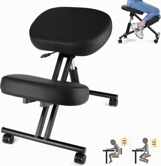 Chaise de bureau ergonomique à bascule en tissu et bois - ThatSit Varier ®, sièg