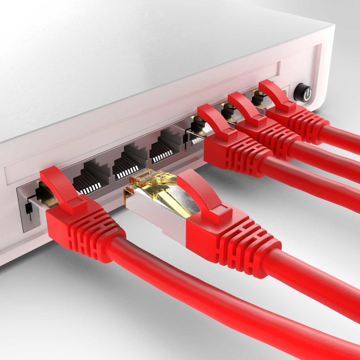 Cat6a S/FTP PIMF LSZH rood 20 meter - Netwerkkabel - Computerkabel - Kabel