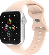 iMoshion Siliconen⁺ bandje geschikt geschikt voor Apple Watch Series 1 / 2 / 3 / 4 / 5 / 6 / 7 / 8 / 9 / SE - 38 / 40 / 41 mm - Sand Pink - Maat S/M