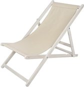 Bol.com Ligstoel - ‎58 x 58 x 129 cm - Beige aanbieding