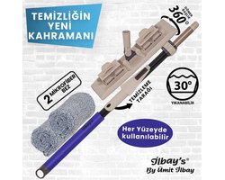 Ilbays - Mop - NIEUW Vloerwisser - MULTI 360 - Incl. 3 Microvezel doeken - Kwalitatief zéér hoogwaardig - Gemaakt van duurzaam materiaal