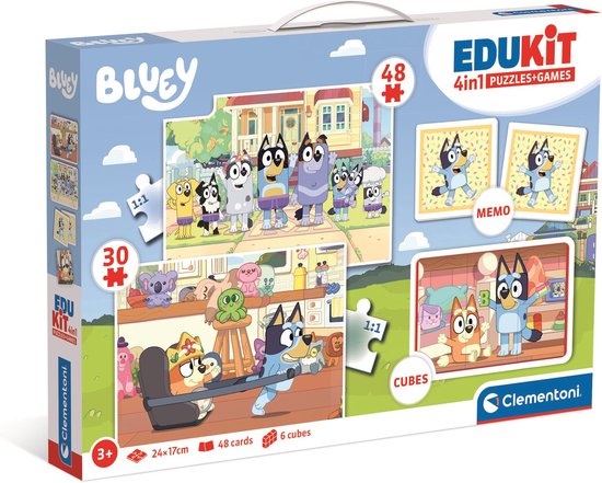 Clementoni - Edukit - 4 in 1 Educatieve Bluey Speelset - Vanaf 6 jaar ...