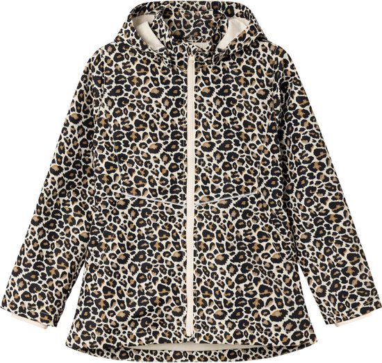 NAME IT NKFMAXI JACKET LEO NATURE Filles - Taille 146