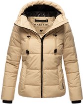 Gewatteerd & Winddicht Marikoo Shimoaa XVI - Overgangsjack Dames - Capuchon - Beige - M