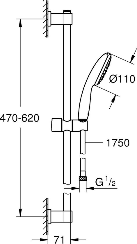 Grohe Vitalio Start doucheset 10 cm met 2 standen kopen? Douchesets & koppen Grohe Vitalio Start doucheset 10 cm met 2 standen kopen? Douchesets & koppen