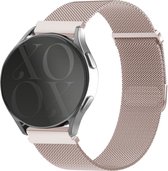 xoxo Wildhearts Milanees smartwatch bandje 20mm - Geschikt voor Samsung Galaxy Watch Active 1/2 / Watch 1 42mm / Watch 3 41mm / Gear Sport - Polar Ignite 1-2-3 / Unite / Pacer - Amazfit GTS 1-2-3-4 / Bip - Huawei Watch GT 2/3 42mm - Rose gold