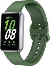 Strap-it Smartwatch siliconen bandje met gesp - geschikt voor Samsung Galaxy Fit 3 (groen)