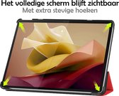 Hoes Geschikt voor Lenovo Tab P12 Hoes Luxe Hoesje Case Met Uitsparing Geschikt voor Lenovo Pen Met Screenprotector - Hoesje Geschikt voor Lenovo Tab P12 Hoes Cover - Rood