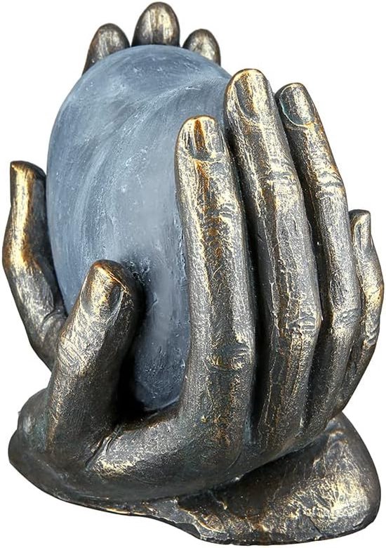 Figuur 'Heart of Hands', polyresin, antique bronze finish, L36cm - de Toverkamer