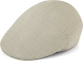 Fawler Tirreno grijze geruite flat cap voor heren