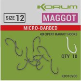 Korum Xpert Maggot Eyed-Micro Barbed (10 pcs) - Maat : 14