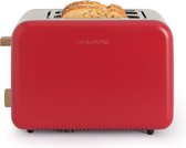 Bol.com CREATE - Broodrooster - Voor Medium - 6 niveaus - 850W - Rood - TOAST RETRO aanbieding