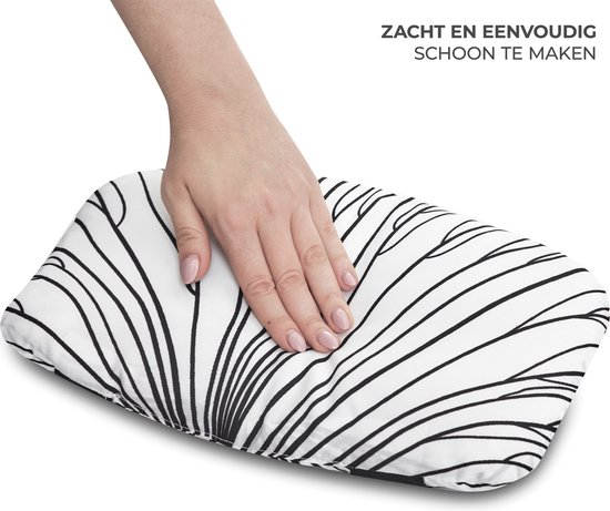 Kinderkraft ENOCK Kinderstoel Kussenset - Comfortabel en Stevig met Klittenbandsluiting - 2 Zachte Kussens voor Rugleuning en Zitting - Eenvoudig Schoon te Maken Polyester - Stijlvol Ontwerp - Past bij Alle ENOCK Stoelkleuren - Zwart van Kinderkraft — afbeelding 4