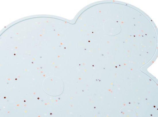 Done by Deer Silicone Placemat - Confetti - Blue van Done by Deer — afbeelding 3