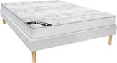 Ysmée Set bedbodem en matras met pocketveren 20 cm dik SONGE van YSMÉE - 140 x 190 cm L 190 cm x H 30 cm x D 140 cm