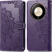 iMoshion Étui adapté pour Honor Magic 6 Lite avec porte-cartes - Bookcase iMoshion Mandala - Violet