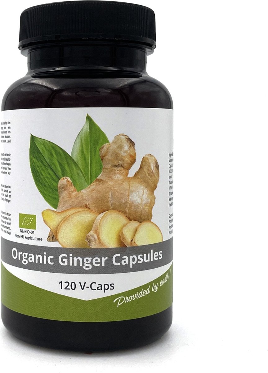 Goedkoopste Nutrikraft - Gember Capsules 500mg 120Vcaps - Pot 120 Capsules - Nutrikraft