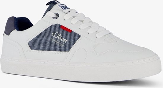 s.Oliver heren sneakers wit blauw - Maat 46