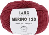 Lang Yarns Merino 120 87 donkerrood