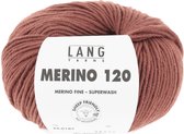 Lang Yarns Merino 120 187 rood bruin