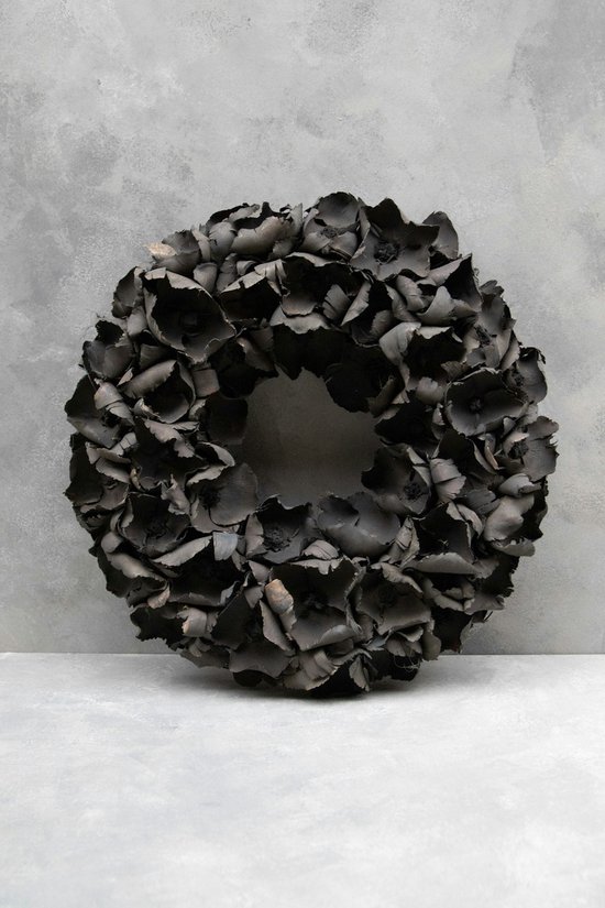 Couronne - Krans 'Palm Cup' (Black, 65cm)