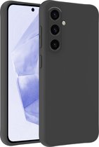 Hoesje Geschikt voor Samsung A35 Hoesje Siliconen Case Hoes - Hoes Geschikt voor Samsung Galaxy A35 5G Hoes Cover Case - Zwart