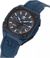 Adidas Originals Street City Tech One AOST22545 Horloge - Rubber - Blauw - Ø 45 mm