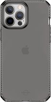 ITSkins SpectrumClear - Telefoonhoesje geschikt voor Apple iPhone 13 Pro Hoesje Flexibel TPU Backcover - Zwart