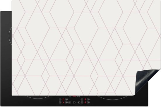 KitchenYeah® Inductie beschermer 81x52 cm - Mozaïek - Design - Geometrie - Kookplaataccessoires - Afdekplaat voor kookplaat - Inductiebeschermer - Inductiemat - Inductieplaat mat