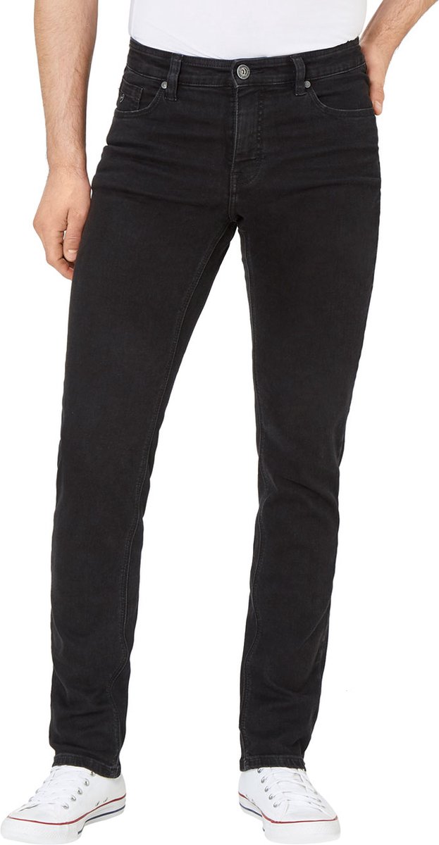 PADDOCK`S Heren Jeans Broeken RANGER PIPE slim Fit Zwart 34W / 36L Volwassenen