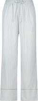 Hunkemöller Dames Nachtmode Pyjama broek Stripy - Groen - maat XL